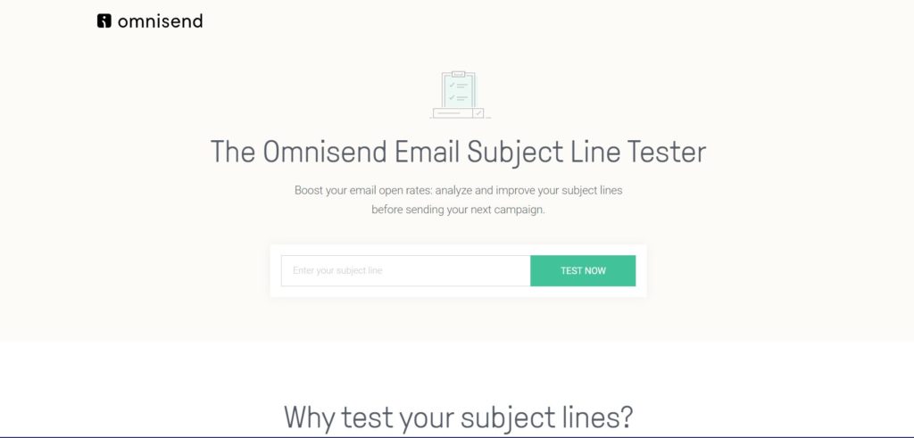 email subject line generator omnisend