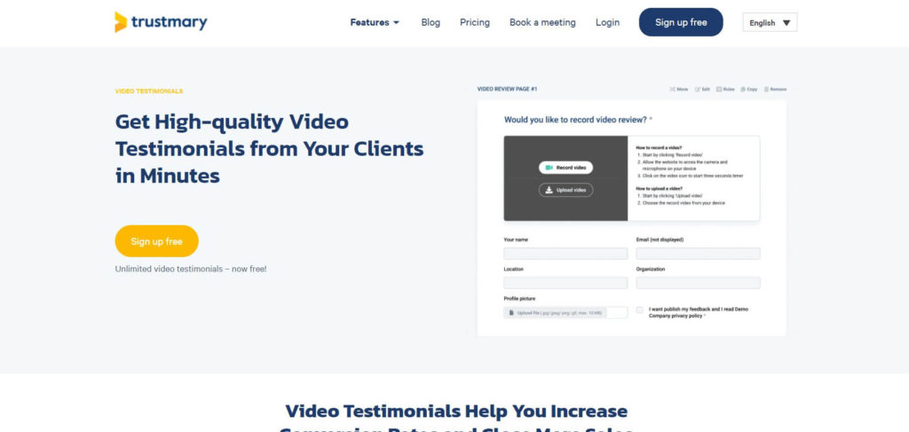 video testimonial software