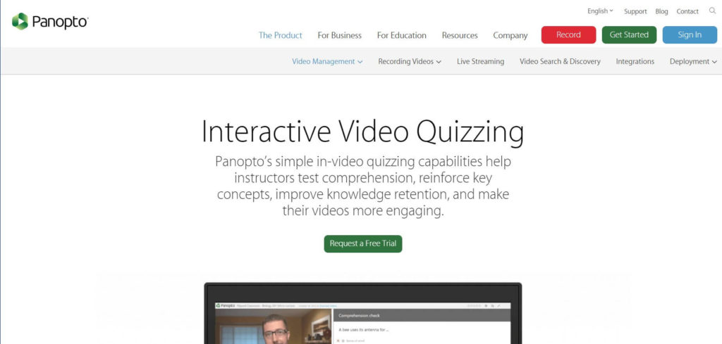 interactive video quiz