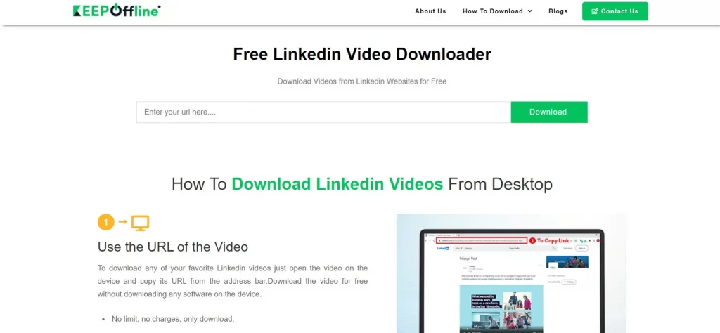 download linkedin video