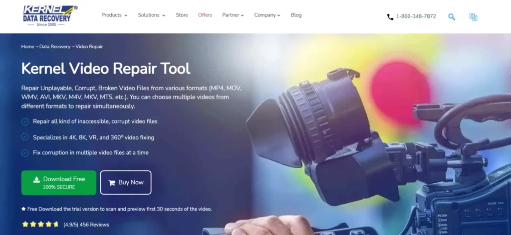 kernel video repair homepage