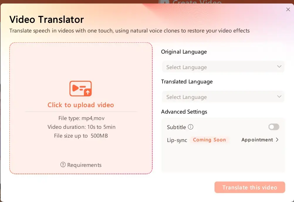 virbo video translator
